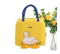 Contenitore per il pranzo per adulti, cerniera liscia con motivo , 22 x 13 x 20 cm, borsa termica per snack e bevande, borsa per i pasti a mezzogiorno per studenti, lavoro, uffici, viaggi e uso
