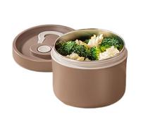 Contenitore per il pranzo per cibi caldi, 650 ml, contenitore per alimenti a doppio piano, in acciaio , portatile, per insegnanti, infermieri, , donne, uomini, adulti, adolescenti