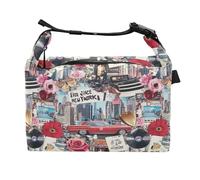 Contenitore per il pranzo per ragazzi, a prova di perdite, stile collage, alla moda, per lavoratori edili