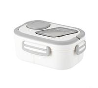 Contenitore per il pranzo riutilizzabile con scomparto per stoviglie, contenitore per alimenti a tenuta stagna con forchetta e piatto per salsa, contenitore portatile per la preparazione dei pasti con