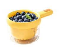 Contenitore per il risciacquo della frutta con colino per cucina e sala da | Lavafragole per cucina, soggiorno, sala da pranzo, preparazione del cibo, frutti di bosco, fragole,