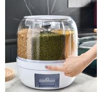 Contenitore Per La Conservazione dei Cereali Alimentari Contenitore Girevole Per La Conservazione dei Cereali Dispenser Per Chicchi di Caffè in Chicchi di Riso Per Cereali da Cucina Per La Cucina Dome