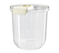 Contenitore per la conservazione del riso Contenitore ermetico in plastica trasparente per il riso per la Dispensa Controsoffitto Alimenti secchi Farina di cereali Conservazione (Grandi dimensioni)