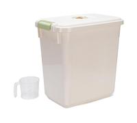 Contenitore per la Conservazione del Riso in PP Spesso Airtight, con Tappo, per Farina e Cereali (Pure Color 30kg / 66.1lb)