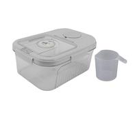 Contenitore per la conservazione del riso, secchiello ermetico per dispenser di alimenti secchi da per cereali domestici, cereali, fagioli, farina, realizzato in materiale PET PP (Grande capacità di