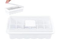 Contenitore per la produzione di ghiaccio, vassoio per cubetti di ghiaccio, Vassoi per di a 18 griglie con coperchio, Contenitore per stampi per cubetti di in silicone per feste, ris