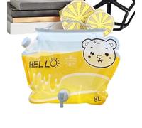 Contenitore Per L'acqua Per Il Campeggio - Borsa Per L'acqua Portatile Da 8 Litri Con Beccuccio, Bottiglia Di Stoccaggio Riutilizzabile, Supporto Per Esterni Leggero | Per Escursionismo Zaino In Spall