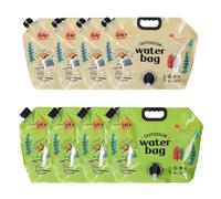 Contenitore per l'acqua portatile pieghevole in 2 pezzi - 8 litri con rubinetto, senza BPA, borsa per l'acqua sospesa progettata individualmente per il campeggio light yellow 2 pezzi