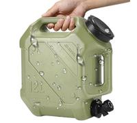 Contenitore per l'acqua potabile da gallone, annaffiatoio con beccuccio, serbatoio 'acqua da 12 l, accessorio portatile da picnic, senza perdite, per uso esterno