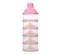 Contenitore per latte in polvere, contenitore per bambini, impilabile a 5 strati, per viaggi, kita, cereali e porridge di riso, portatile, senza BPA, rimovibile, facile da pulire