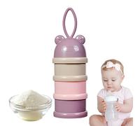 Contenitore per latte in polvere per bambini, 3 strati, dispenser per latte in polvere, dispenser per latte in polvere, porzionatore per latte impilabile, contenitore per snack per bambini e ragazze