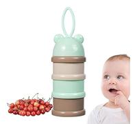 Contenitore per latte in polvere per bambini, 3 strati, dispenser per latte in polvere, dispenser per latte in polvere, porzionatore per latte impilabile, contenitore per snack per bambini e ragazze