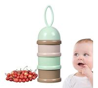 Contenitore per latte in polvere per bambini, 3 strati, dispenser per latte in polvere, dispenser per latte in polvere, porzionatore per latte impilabile, contenitore per snack per bambini e ragazze