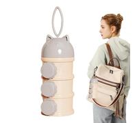 Contenitore Per Latte In Polvere - Serbatoio Per La Conservazione Degli Alimenti, Vasetti Portatili Per Latte In Polvere | Dispenser Per Alimenti Per Bambini Multiscomparto A 3 Strati, Organizer Porta