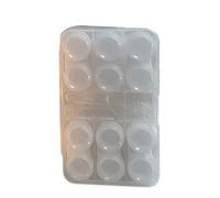 Contenitore per lenti Waterprevent dal design semplice, con pinzette per ufficio, studenti, viaggi, uso Waterprevent, Trasparente