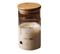 Contenitore per Lievito Madre in Vetro Trasparente con Bocca Larga e Coperchio - Barattolo Pratico per Fermentazione e Forniture per Panificazione Lievitata