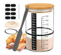 Contenitore per lievito naturale, kit di fermentazione per yogurt per principianti, barattolo di grande capacità per preparare pasta madre, yogurt, lievito