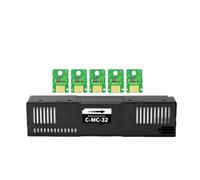 Contenitore per l'inchiostro di scarto MC32 MC-32 MC 32 Compatibile con ImagePROGRAF TC-5200 TC-5200M TC-20 TC20 TC 5200 Chip della scatola di manutenzione delle stampanti(MC-32-1PCS-chip-5PCS)
