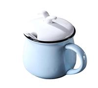 contenitore per lo zucchero, Barattoli for spezie, zuccheriera europea in tinta unita con coperchio, barattolo carino, zuccheriera in porcellana con cucchiaio, piccola saliera(Light Blue)
