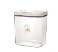 Contenitore per l'organizzazione domestica, 2,8/4,5/5,5 l con coperchio a pressione, mantiene il contenuto asciutto e facilmente accessibile nell'uso quotidiano (5,5 l)