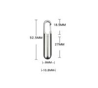 Contenitore per medicinali J21 in acciaio inossidabile, sigillante, impermeabile, portatile, mini flacone porta capsule con portachiavi per