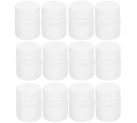 Contenitore per Medicine 12 Pezzi 30ml Hdpe con Tappo a Vite Bianco | Campioni Piccoli e Integratori, Ricarica Facile, Uso Casa e Zaino, Confezione da Dodici Boccettine