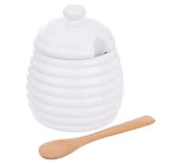 Contenitore per miele con cucchiaino, porcellana, WHITELINE, 340 ml