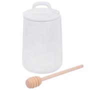 Contenitore per miele con cucchiaino, porcellana, WHITELINE, 470 ml