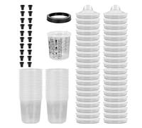 Contenitore per miscelazione della vernice automobilistica, misurazione accurata e design a prova di perdite per spruzzi, spruzzatore di vernice, tazza di miscelazione con scala di misurazione