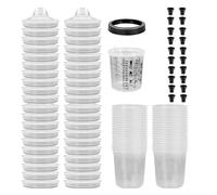 Contenitore per miscelazione della vernice automobilistica, misurazione accurata e design a prova di perdite per spruzzi, spruzzatore di vernice, tazza di miscelazione con scala di misurazione