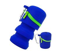 Contenitore per mosche in silicone, pieghevole, in silicone, con chiusura lampo, per fiumi, laghi, torrenti, oceani
