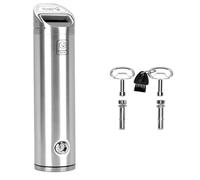 Contenitore Per Mozziconi Di Sigaretta Da Parete - Posacenere In Metallo Con Serratura Per Esterni, Acciaio Inossidabile Spazzolato, Cestino Salvaspazio Per Sigarette Adatto