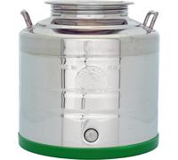 Contenitore per olio fondo pentola belvivere lt 30 in acciaio inox fusto olive