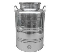 Contenitore per olio Modello Milano lt 10 acciaio inox attacco 1/2 ' botti fusti