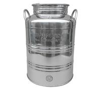 Contenitore per olio Modello Milano lt 25 acciaio inox attacco 1/2 ' botti fusti