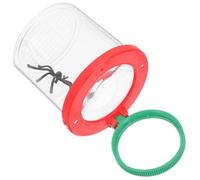Contenitore per Osservazione Insetti Lente, Coperchio ABS Trasparente | Visione a 360 Gradi, Pareti Chiare e Coperchio Lente, per Passeggiate nella Natura e Studio