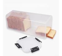 Contenitore per pane a cassetto in plastica robusta per tenere saldamente il pane a fette e per toast senza esposizione all'aria (D)