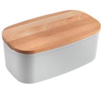 Metaltex Bready 585020000 - Contenitore per pane, in legno, colore: Bianco