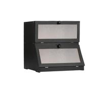 Contenitore per Pane per Bancone da Cucina a 2 Livelli, Recipiente di Conservazione per Pane Stile Fattoria, Grande Contenitore di Riordinamento, Per Pane, Pane Tostato, Conservazione Alimentare, 40 x