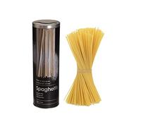 Contenitore per pasta e spaghetti - Contenitore ermetico nero - Scatola portaoggetti da cucina per tagliatelle, riso, cereali, farina o biscotti - Design moderno e durevole (27 cm, nero)