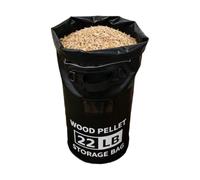 Contenitore per pellet di legno, capacità 10 kg, contenitore impermeabile per pellet di legno, per campeggio, griglia, garage, barbecue, cortile, picnic, patio, camper