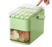Contenitore per per - scatola portaoggetti 18,5x11x14 cm, set per congelatore | Grande macchina per cubetti di ghiaccio con 56 scomparti, robusto cestello portaoggetti per bevande
