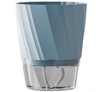 Contenitore per piante in plastica con funzione di auto-irrigazione, impilabile, montaggio a parete, design da appendere per una crescita sana delle radici e bassa manutenzione (extra large blu)