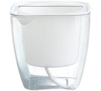 Contenitore per piante trasparente autoirrigante plastica ABS design compatto pe