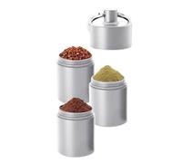 Contenitore Per Pillole - Mini Bottiglia Per Condimenti, Multiscomparto Ermetico Con Portachiavi | Scatola Portapillole Personale | Per Supplemento Condimento Scuola Viaggi All'aperto Campeggio
