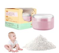 Contenitore per polvere - Contenitore per polvere a prova di perdite, supporto portatile per vasca da bagno | Chiusura sicura integrata e chiusura a scatto, coperchio sicuro Twist-Lock, dispenser da