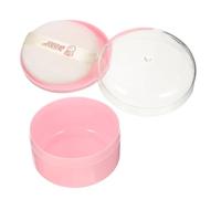 Contenitore per polvere portatile con sbuffo, contenitore vuoto per polvere per il corpo e polvere leggero e pratico per viaggiare in materiale infrangibile con coperchio per un facile accesso
