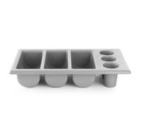 Contenitore per posate GN 1/1, set da 6 pezzi, grigio - Hendi 552353