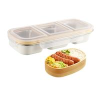 Contenitore per pranzo in metallo con coperchio - scatola da 10,24 pollici di snack in acciaio inossidabile per bambini, adolescenti, pranzi scolastici, lavoro, preparazione dei pasti, campeggio all'a