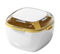 Contenitore per protesi dentarie, custodia da bagno per protesi dentarie, contenitore di ritenuta per tazza di pulizia della protesi dentaria con cestino colino - custodia per paradenti tazza